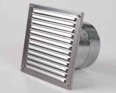 Außenluftgitter 23 Cm X 23 Cm Mit Stutzen 2 Außenluftgitter 23 Cm X 23 Cm Mit Stutzen – Bild 2