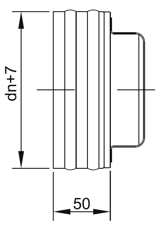 Blinddeckel Für Wandfutter Einwandig DN 120 Mm 2 Blinddeckel Für Wandfutter Einwandig DN 120 Mm – Bild 2