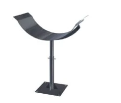 Bodenstütze Für Einwandige Edelstahlrohre Teleskopierbar