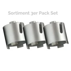 Dosenbohrer Dosensenker 3er Pack Ø 68/82 Mm Bohrkrone Für Kalksandstein Betonwerkstoffe & Baustellenmaterialien