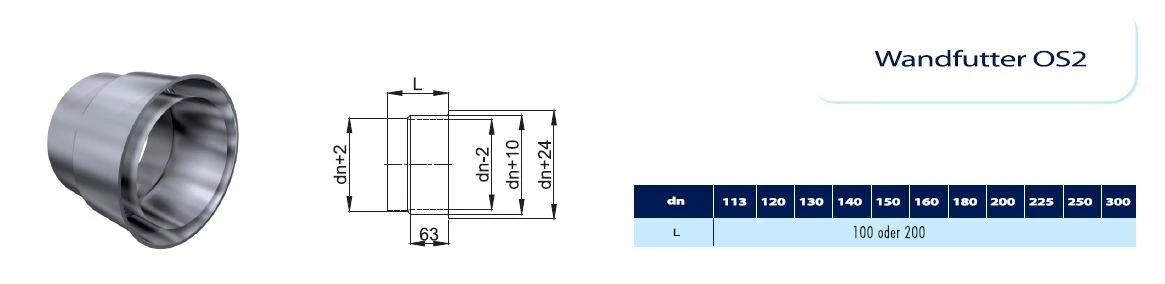 Kamin - Schornsteinsanierung Edelstahl Wandfutter DN 80 Mm 2 Kamin - Schornsteinsanierung Edelstahl Wandfutter DN 80 Mm – Bild 2