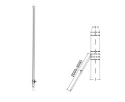 Abspannstangen Individuell Verstellbar Inkl. Dachhaken Universal 11 Abspannstangen Individuell Verstellbar Inkl. Dachhaken Universal -Der Kaminladen edelstahlschornstein abspannstangen4