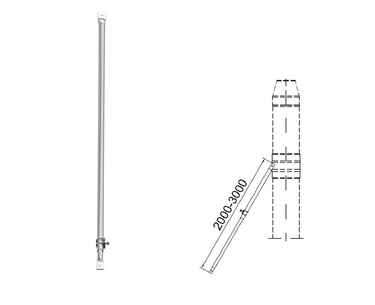 Abspannstangen Individuell Verstellbar Inkl. Dachhaken Universal 4 Abspannstangen Individuell Verstellbar Inkl. Dachhaken Universal – Bild 4