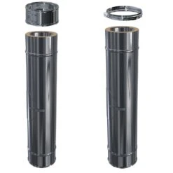 Edelstahlschornstein Längenelement DW Mit Revision ( Reinigung )