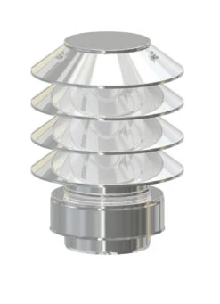 Edelstahlschornstein Regenhaube Regenhut Mit Lamellenkopf DW Premium