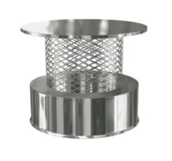 Edelstahlschornstein Regenhaube Regenhut DW Mit Funkenschutz Premium