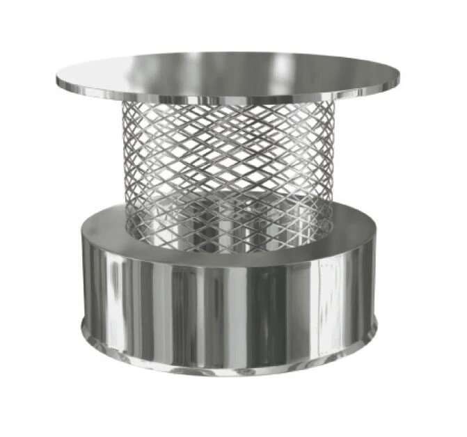 Edelstahlschornstein Regenhaube Regenhut DW Mit Funkenschutz Premium 1 Edelstahlschornstein Regenhaube Regenhut DW Mit Funkenschutz Premium