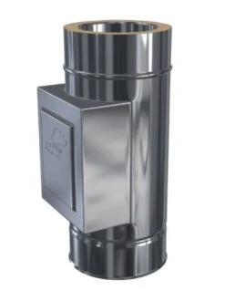 Edelstahlschornstein Reinigung Mit Tür