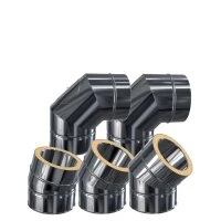 Edelstahlschornstein DW 130 Winkel / Bögen 15° 30° 45° 90° 3 Edelstahlschornstein DW 130 Winkel / Bögen 15° 30° 45° 90° – Bild 3