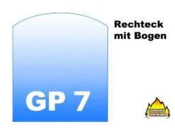 Glasbodenplatte Funkenschutz GP7 Rechteck 6mm ESG Glas In 2 Ausführungen