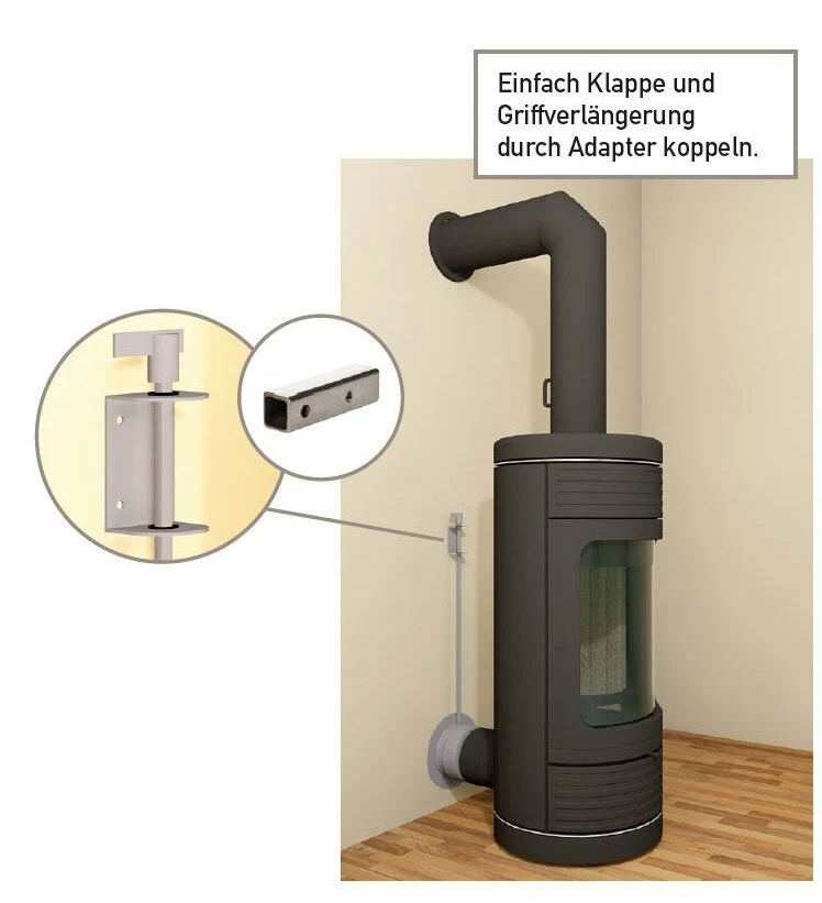 Griffverlängerung Für Verbrennungsluft Klappensysteme 1 Griffverlängerung Für Verbrennungsluft Klappensysteme
