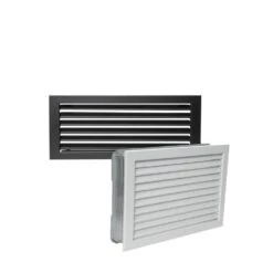 Kaltluftgitter 23 Cm X 23 Cm Standard / Putzbündig / Blende Edelstahl Matt