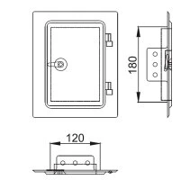 Kamin Schornstein Edelstahltür - Reinigungstür 5 Kamin Schornstein Edelstahltür - Reinigungstür – Bild 5