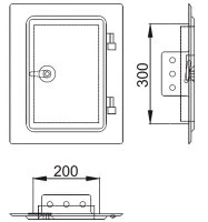 Kamin Schornstein Edelstahltür - Reinigungstür 6 Kamin Schornstein Edelstahltür - Reinigungstür – Bild 6