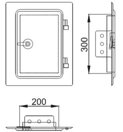 Kamin Schornstein Edelstahltür - Reinigungstür 8 Kamin Schornstein Edelstahltür - Reinigungstür -Der Kaminladen kamin schornstein edelstahltuer reinigungstuer3