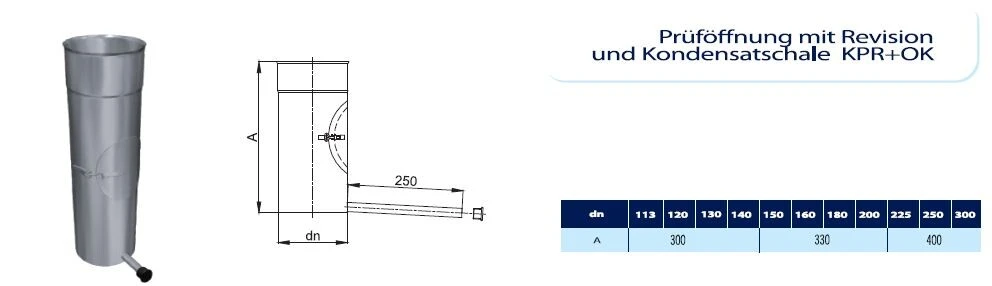 Kamin - Schornsteinsanierung Längenelement Prüföffnung / Kondensatableiter DN 140 Mm 2 Kamin - Schornsteinsanierung Längenelement Prüföffnung / Kondensatableiter DN 140 Mm – Bild 2