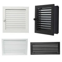 Lüftungsgitter Weiß Schwarz Warmluftgitter Kaltluftgitter Kamin Ofen Gitter 6 Lüftungsgitter Weiß Schwarz Warmluftgitter Kaltluftgitter Kamin Ofen Gitter – Bild 6