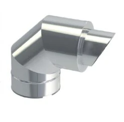 Edelstahlschornstein Mündungsabschluss Mit Bogen DW Premium