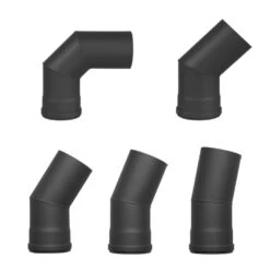 Pelletrohr Ø 80 Mm Winkel Bögenl 11° - 90° Edelstahl / Stahl