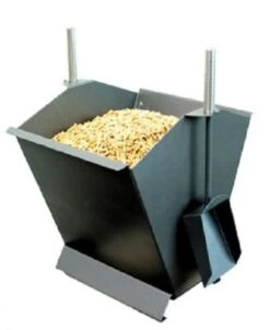 Pellets-Behälter Anthrazit-beschichtet