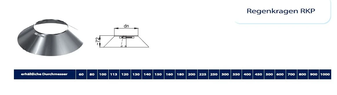 Kamin. - Schornsteinsanierung Regenkragen Wetterkragen DN 300 Mm 2 Kamin. - Schornsteinsanierung Regenkragen Wetterkragen DN 300 Mm – Bild 2