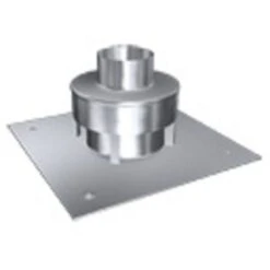 Kamin. - Schornsteinsanierung Schachtabdeckung Mit Ringspalthinterlüftung DN 150 Mm