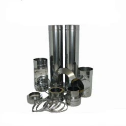 Edelstahlschornstein Bausatz Doppelwandig DW 150 In Farbig Höhe 3 - 10 M