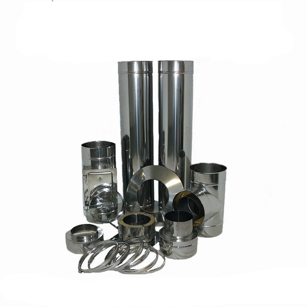 Edelstahlschornstein Bausatz Doppelwandig DW 150 In Farbig Höhe 3 - 10 M 1 Edelstahlschornstein Bausatz Doppelwandig DW 150 In Farbig Höhe 3 - 10 M