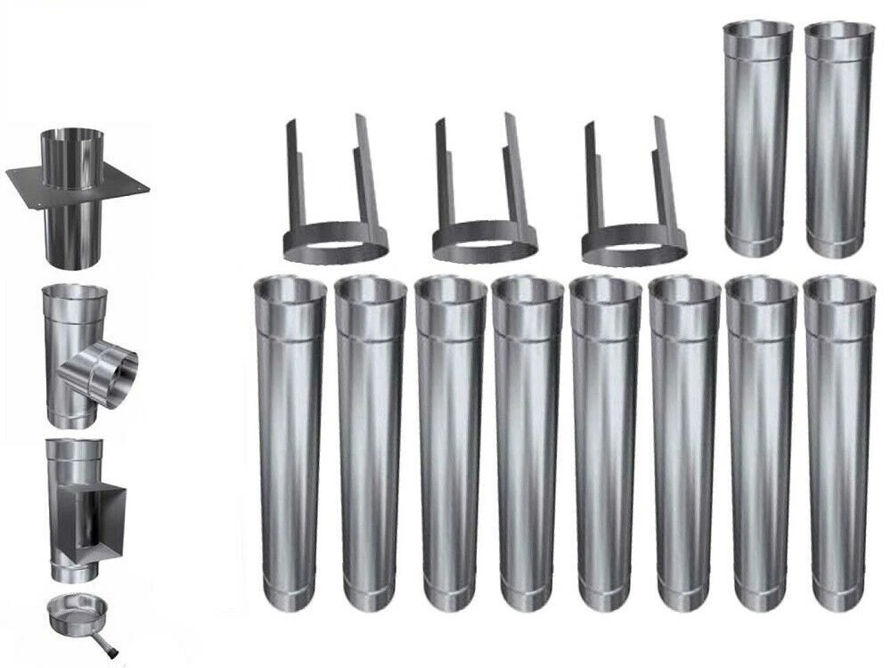 Schornstein Sanierung Einwandig Ø 200 Bausatz Höhe 6,5 - 9,5 M 1 Schornstein Sanierung Einwandig Ø 200 Bausatz Höhe 6,5 - 9,5 M