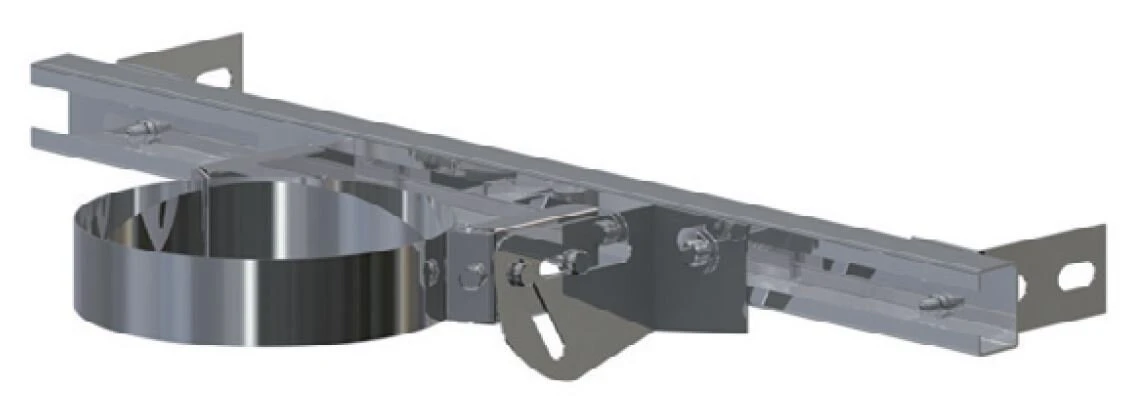 Schornstein Sparrenbefestigung Inkl. Wandhalterung 50 - 100 Mm 1 Schornstein Sparrenbefestigung Inkl. Wandhalterung 50 - 100 Mm