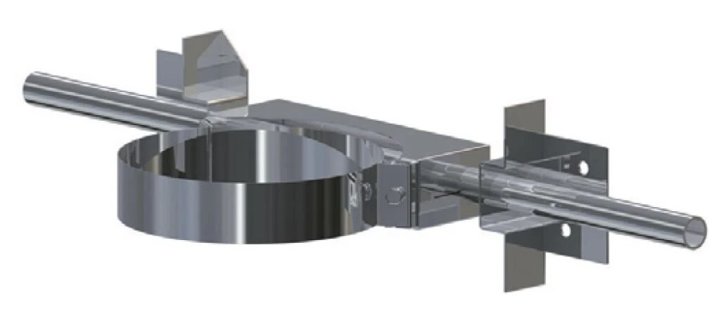 Schornstein Sparrenbefestigung Inkl. Wandhalterung 50 Mm 1 Schornstein Sparrenbefestigung Inkl. Wandhalterung 50 Mm