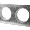 Stutzenblech 35 X 15 Cm Mit 2 Anschlußstutzen Ø 125 - 150 Mm