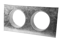 Stutzenblech 35 X 23 Cm Mit Anschlußstutzen / 2 Stutzen Ø 100 - 200 Mm 5 Stutzenblech 35 X 23 Cm Mit Anschlußstutzen / 2 Stutzen Ø 100 - 200 Mm – Bild 5