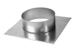 Stutzenblech 45 X 15 Cm Mit Anschlußstutzen Ø 100 - 150 Mm