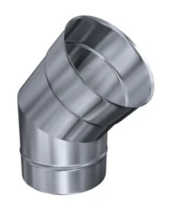 Kamin - Schornsteinsanierung Winkel / Bogen 45 Grad Starr DN 160 Mm