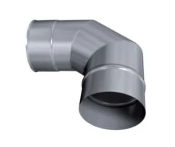 Kamin - Schornsteinsanierung Winkel / Bogen 90 Grad Starr Ohne Reinigung DN 180 Mm