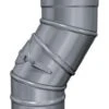 Kamin. - Schornsteinsanierung Winkel / Bogen Drehbar Mit Revision 0-90 Grad DN 200 Mm