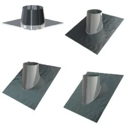 ZEN-Schornstein Dachdurchführung Optional Mit Regenkragen