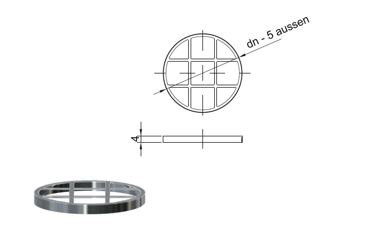 ZEN-Schornstein Kugelfang Für Kaminofen Anschlußstutzen 2 ZEN-Schornstein Kugelfang Für Kaminofen Anschlußstutzen – Bild 2
