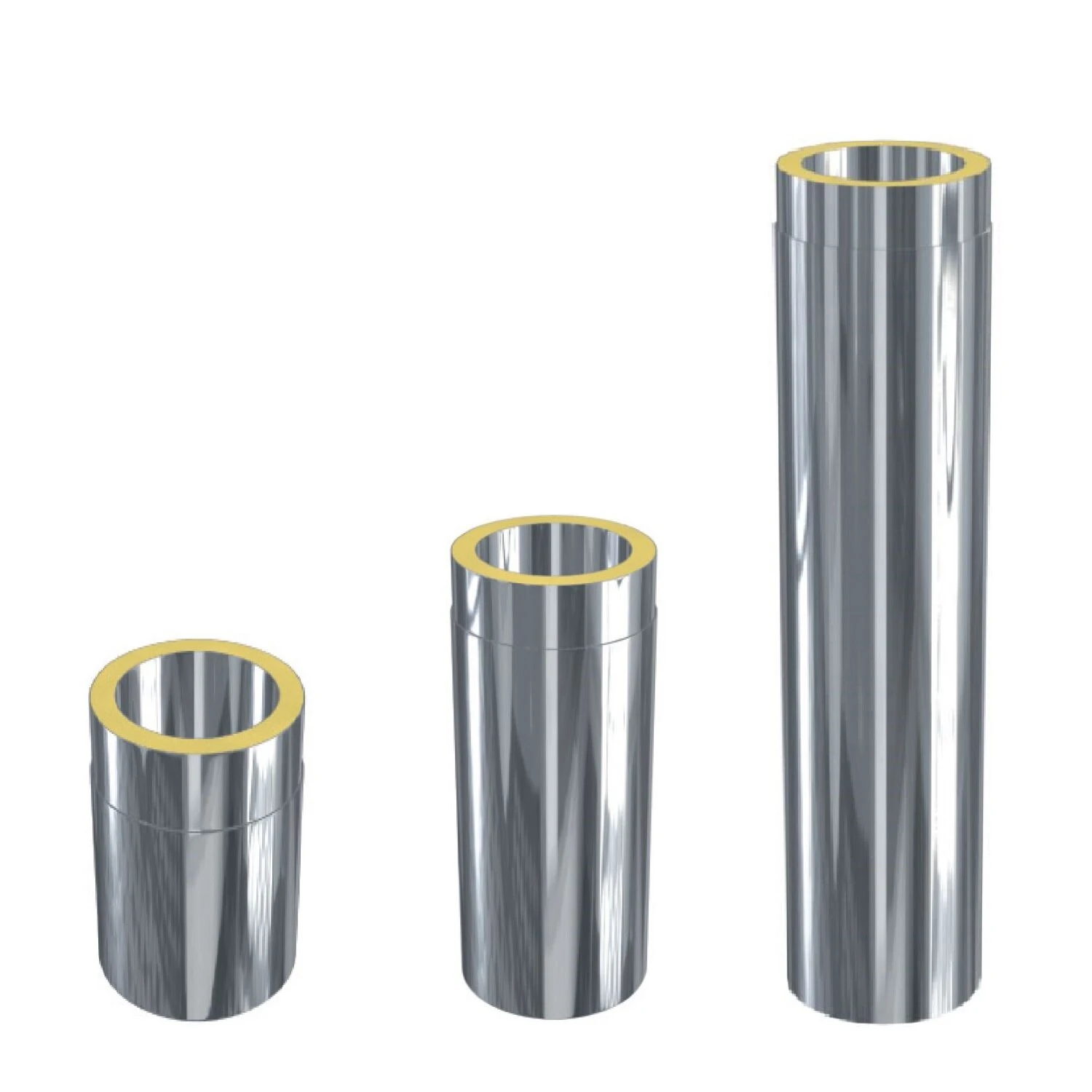 ZEN-Schornstein Längenelemente L 250 - 500 - 1000 Mm 1 ZEN-Schornstein Längenelemente L 250 - 500 - 1000 Mm