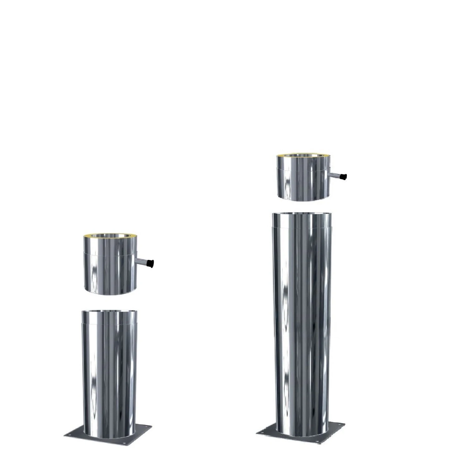 ZEN-Schornstein Standfuß Inkl. Grundplatte Mit Kondensatablauf Seitlich 1 ZEN-Schornstein Standfuß Inkl. Grundplatte Mit Kondensatablauf Seitlich