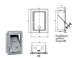 Zugbegrenzer Für Den Einbau In Die Schornsteinwange Kaminwange 4 Zugbegrenzer Für Den Einbau In Die Schornsteinwange Kaminwange – Bild 4